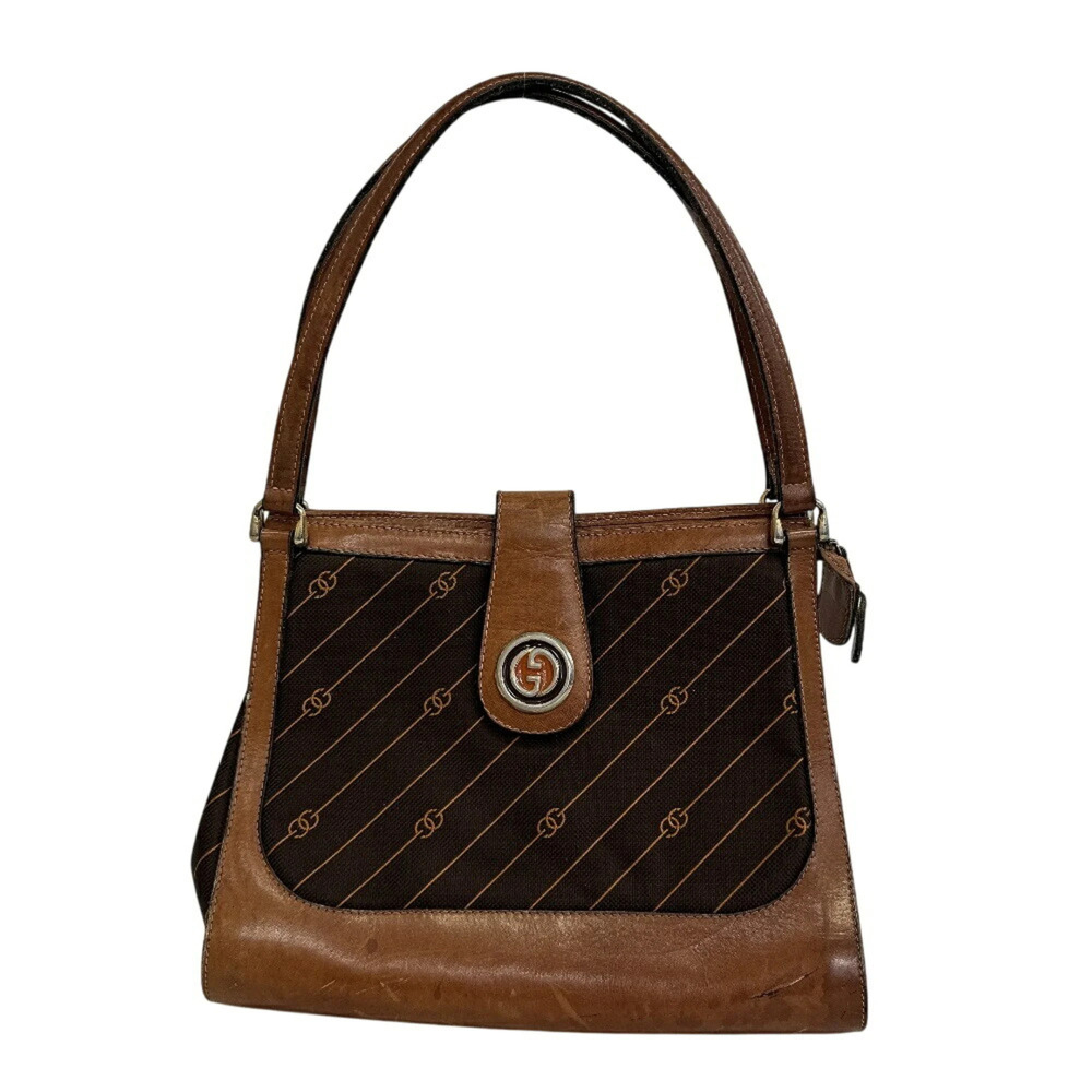 GUCCI Interlocking G Old Gucci GG Shooting Star Shoulder Bag, Brown